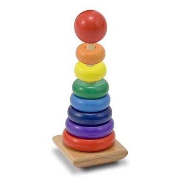 Melissa & Doug Mellisa n Doug 576 3.5" x 3.5" x 8.5" Rainbow Stacker 576